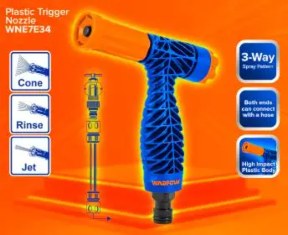 WADFOW Water Pistol with 3 Spray Patterns Plastic WNE7E34