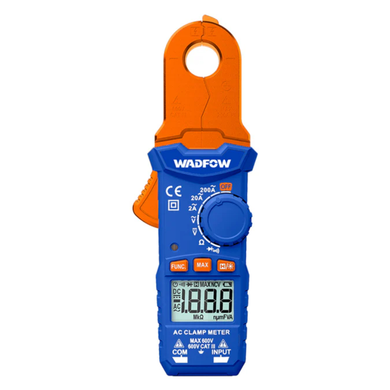 WADFOW Digital Clamp Meter 200A 600V Electrical Work WDM6501