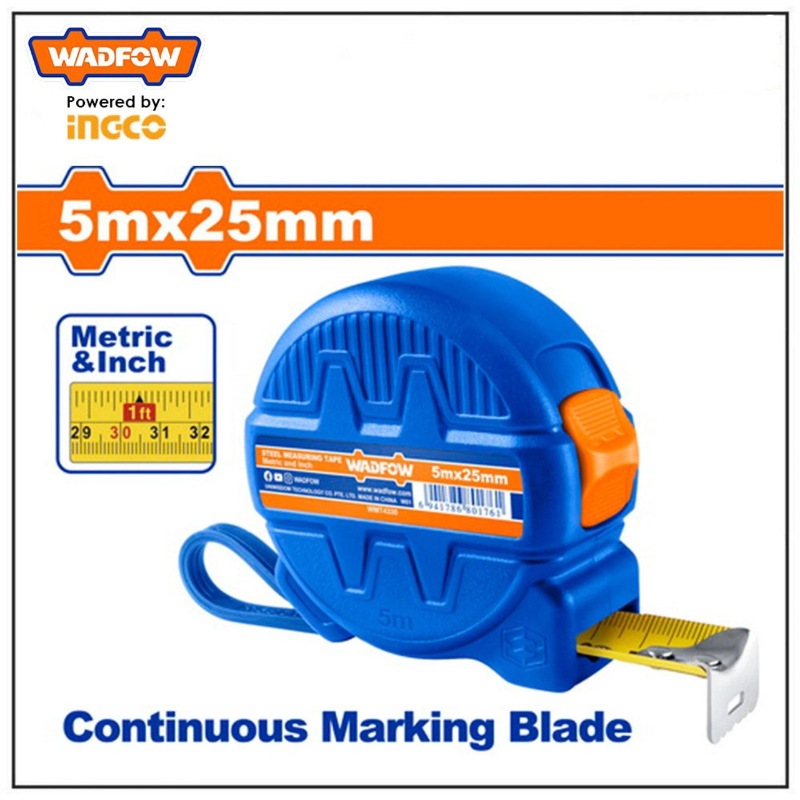 WADFOW Plastic Measuring Tape Plastic 25m WMT4330
