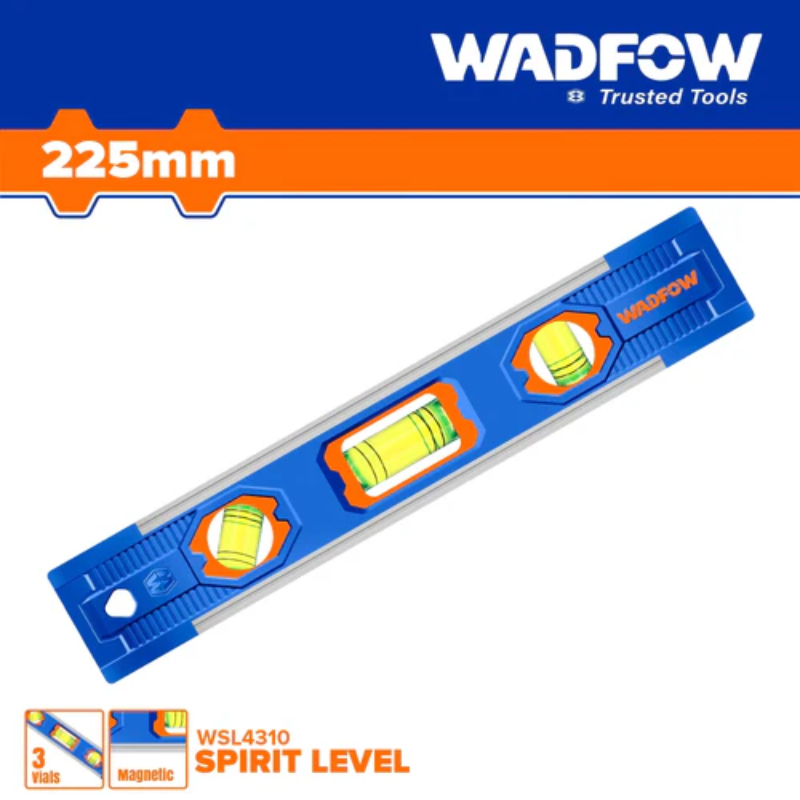 WADFOW Mini Spirit Level Bar Aluminum 225mm WSL4310