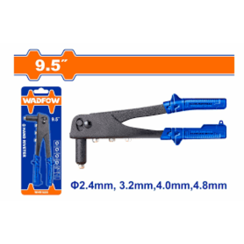 WADFOW Hand Riveter 24cm Head Size 2.4mm, 3.2mm, 4mm, And 4.8mm WHR1609