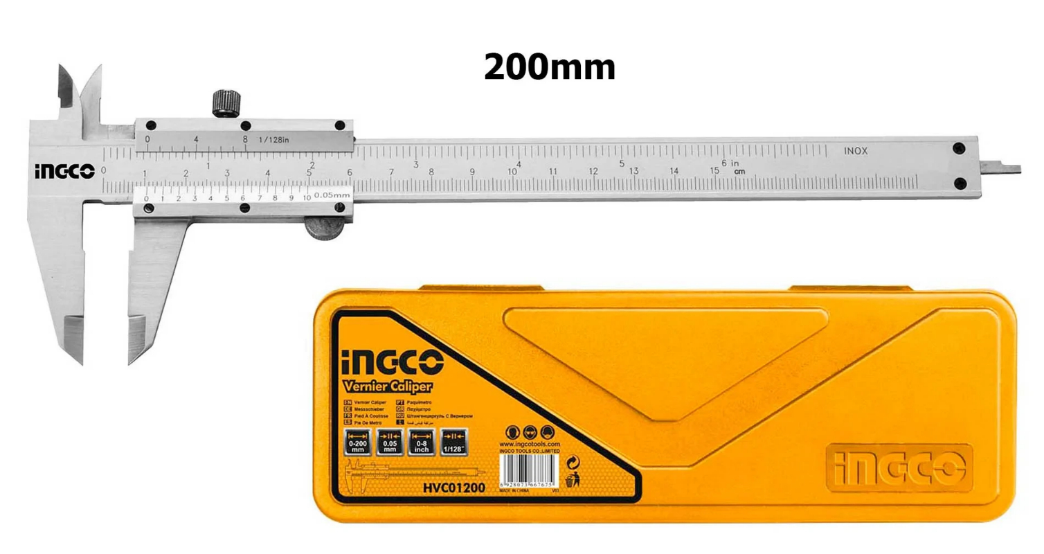 INGCO Manual Calipers Length: 20cm Silver HVC01200