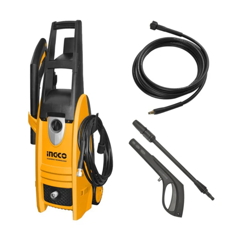 INGCO High Pressure Washer Electric 5m high pressure hose 220-240V 1500W Maximum Pressure 150Bar Flow rate 6.0L/min Pure copper wire HPWR15002