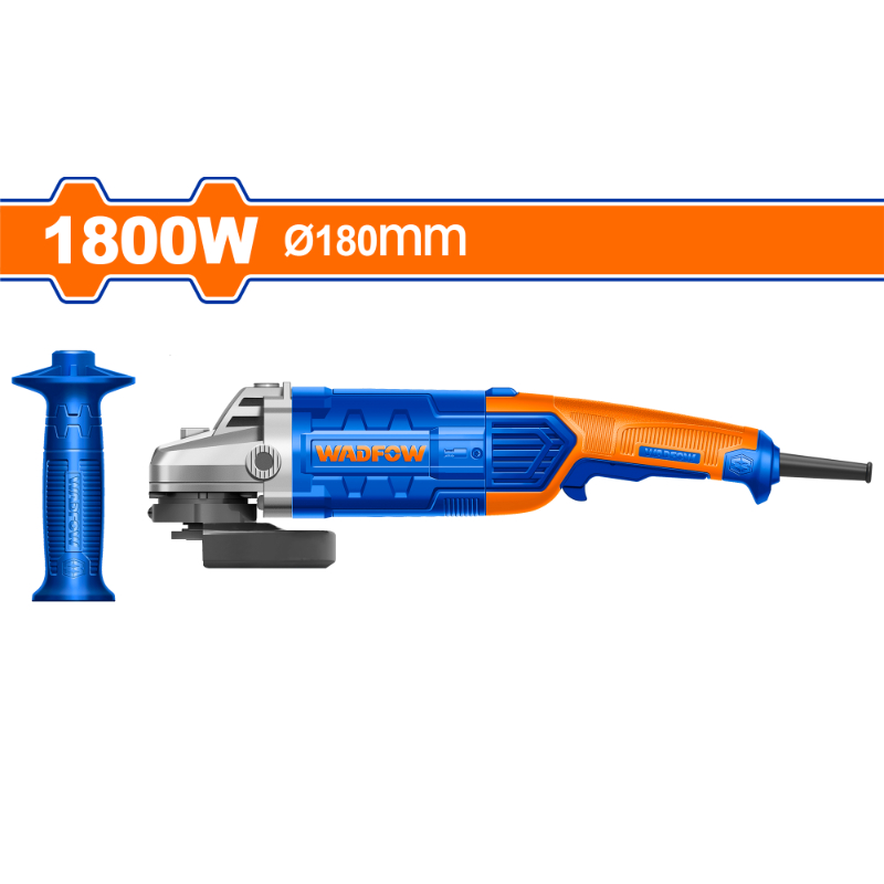 WADFOW Electric Angle Grinder 1800W 8480 RPM 180mm WAG851801