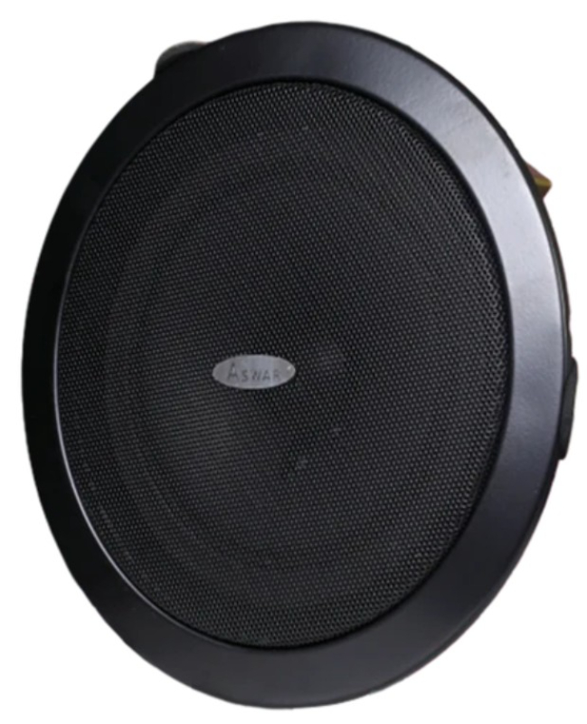 Aswar Bluetooth Ceiling Speaker, 5-inch, 6W, Black, AS-CS6W22D