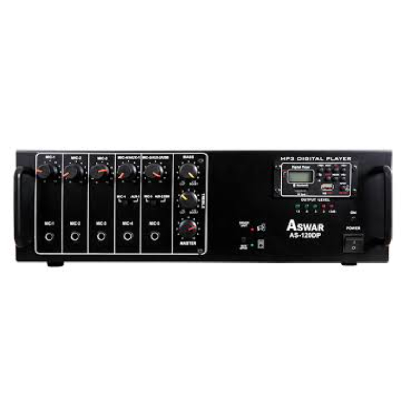 اسوار مضخم صوت مدخل واحد 60 واط يدعم بلوتوث لون اسود AS-45DPAS-60DP