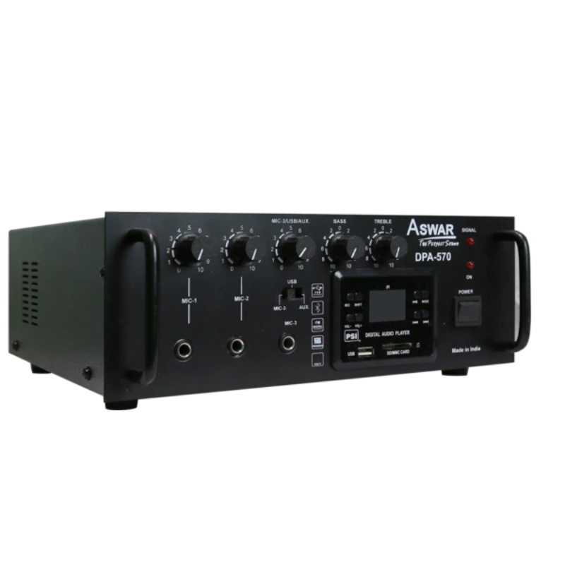 اسوار مضخم صوت مدخل واحد 70 واط مخرج 100 فولت يدعم بلوتوث لون اسود AS-45DP DPA-570FM