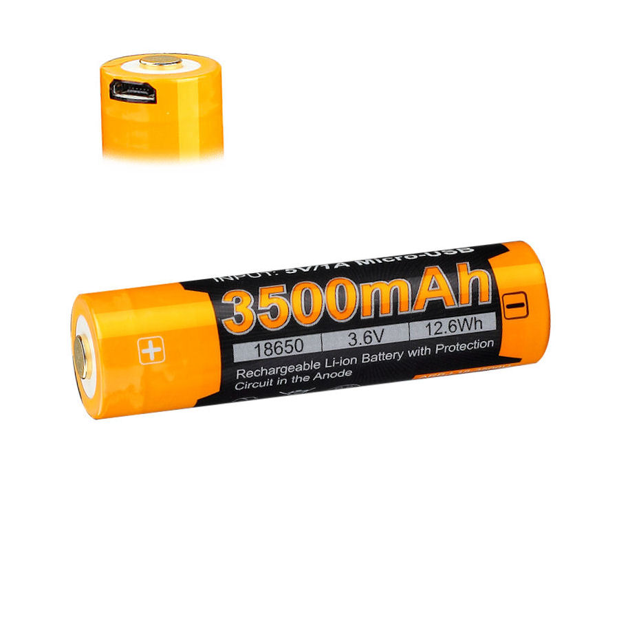 فینکس بطارية ليثيوم شحنARB-L18 ‎ نوع 18650‎ بمنفذ مايكرو USB بقدرة ‎3.6‎ فولت 3500 ملي امبير ‎6942870304724‎