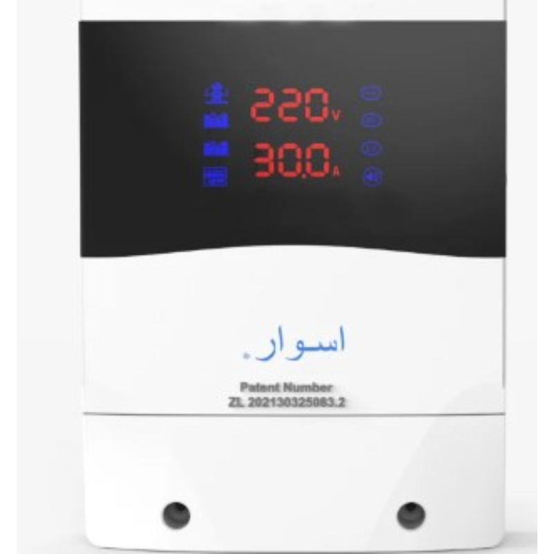 اسوار جهاز حماية الكتروني 30 امبير بقدرة تحكم بالفولتية المنخفضة 150-180 فولت AS-AC30A-4F