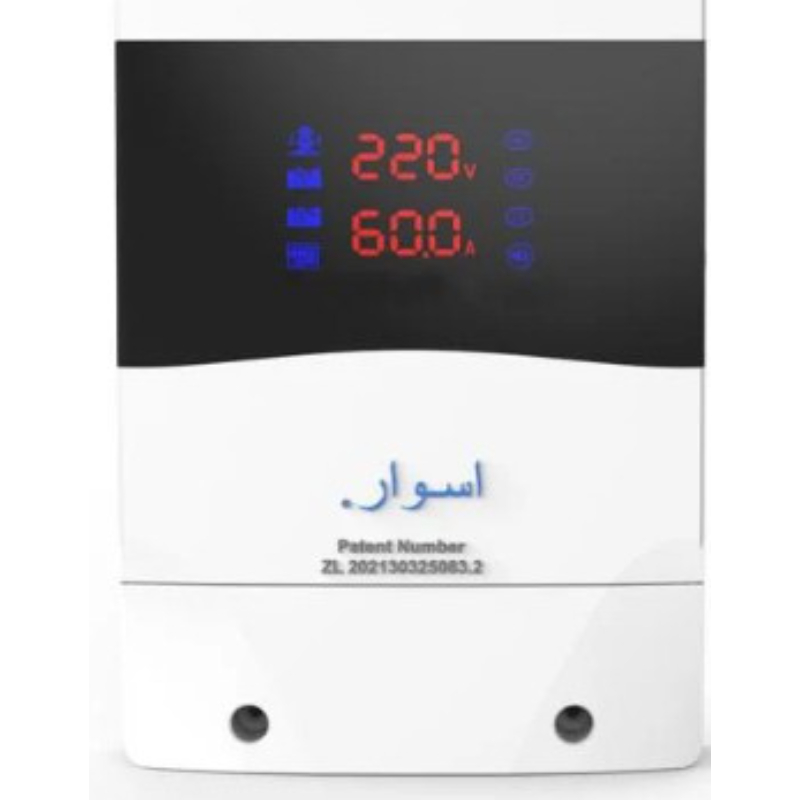 اسوار جهاز حماية الكتروني 60 امبير بقدرة تحكم بالفولتية المنخفضة 150-180 فولت AS-AC60A-4F