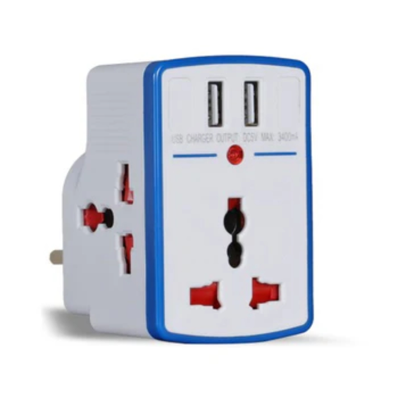 اسوار تقسيم كهربائي ثلاثي من البلاستيك عالي الجودة AS-AD-13USB