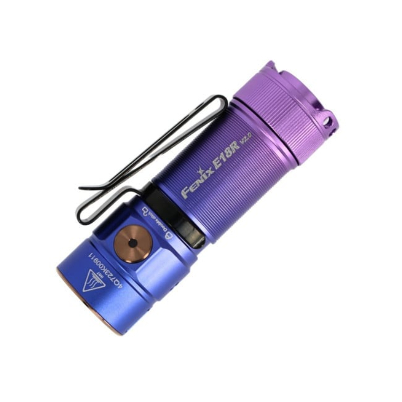 Fenix E18R V2 Rechargeable Flashlight, Nebula, 1200 Lumens, 146m Beam, 6942870311241