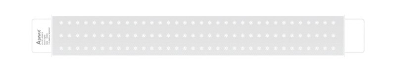 اسوار ضوء LED مستطيل بطول 60 سم للانارة الداخلية والخارجية 36 واط بإضاءة بيضاء 6500 كلفن AS-LED-B36W-A (10000K)