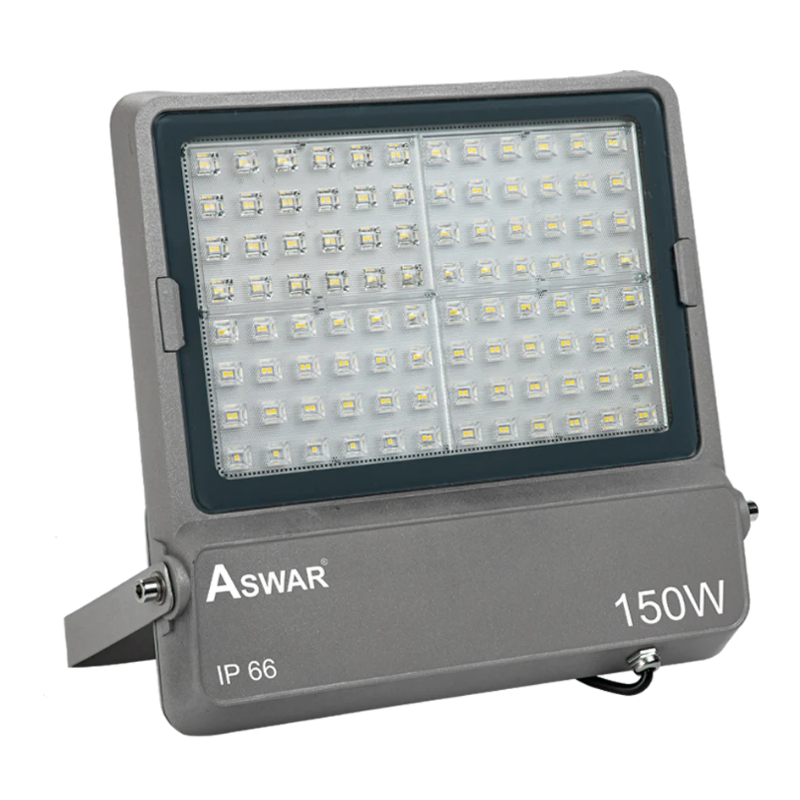اسوار بروجكتر خارجي 100 واط IP66 مضاد للماء والغبار بإضاءة شمسية AS-LED-FG150-WW