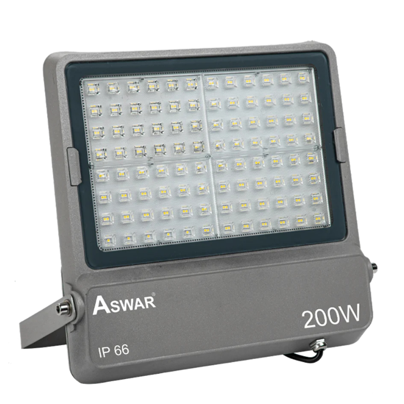 Aswar External Projector 200W IP66 Waterproof and Dustproof Solar AS-LED-FG200-WW