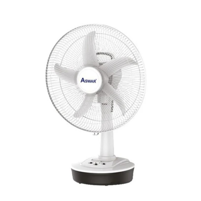 Aswar Rechargeable Desk Fan 18 Inch Runs 4.5 Hours at Maximum Speed AS-TF-6V7/16