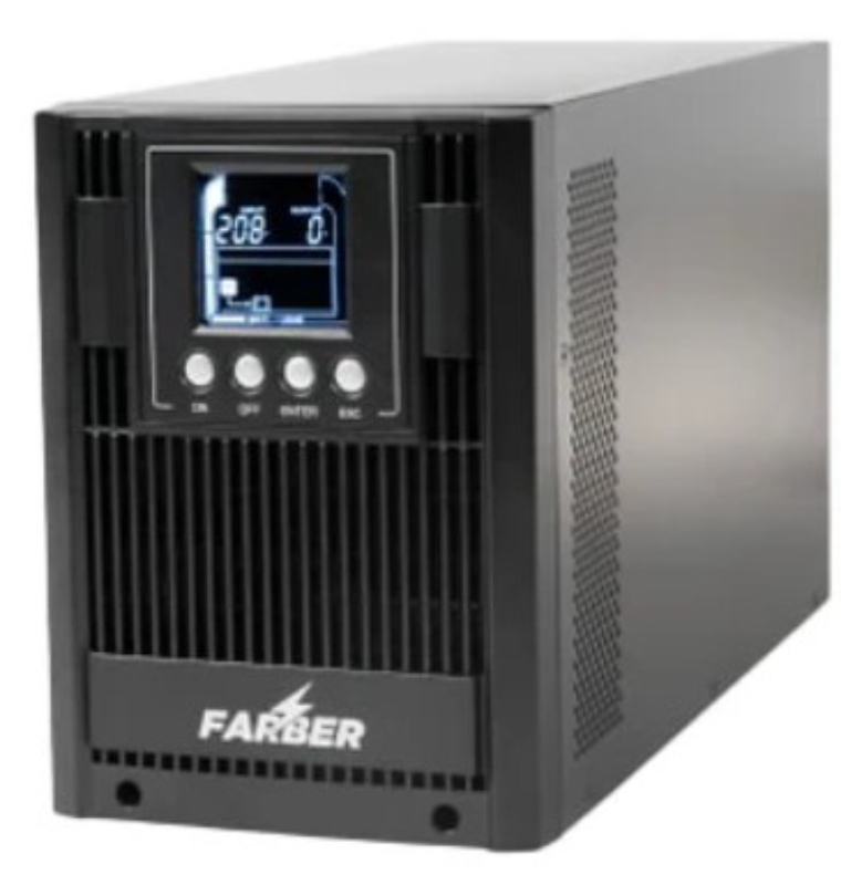 فاربر يو بي اس اونلاين 1 كيلو فولت امبير 24 فولت 5 أمبير 1 فيز FA-UPSE-24V-1KVA-1PH