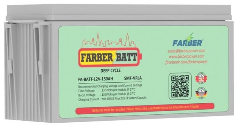 FARBER SLA Battery 12V 150AH (Sealed Lead Acid) FA-BATT-12V-150AH