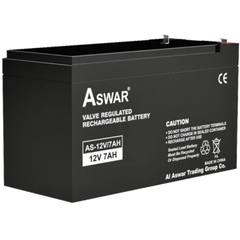 اسوار بطارية قابلة لاعادة الشحن 12 فولت 7 امبير AS-12V/7AH