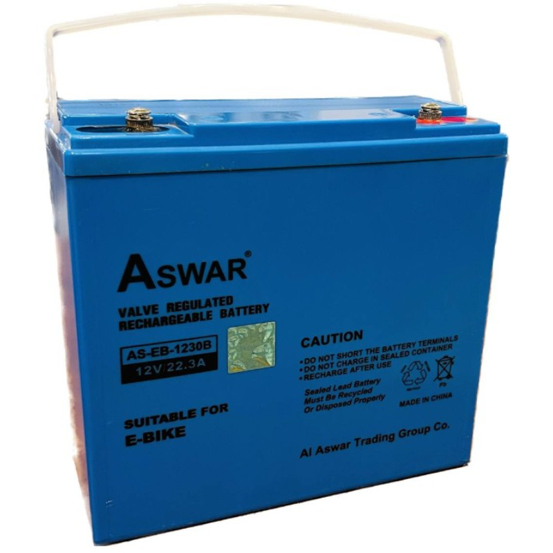 Aswar Rechargeable Battery, 12V 22.3Ah, AS-EB-1230B