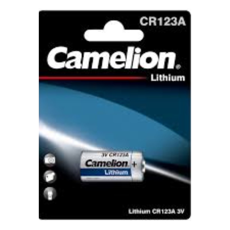 Camelion Lithium Rechargeable Battery 200mAh 3V (1 Piece) BATT-(CR123A-BP1R)
