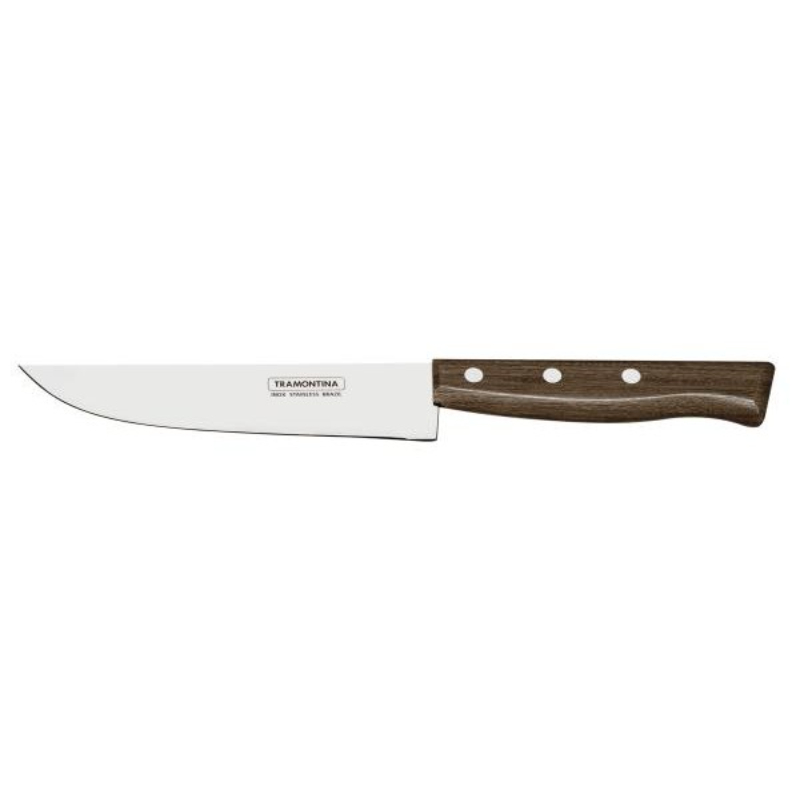 Tramontina Steak Knife, Stainless Steel Blade, Natural Wooden Handle, 8 Inches 22217/008