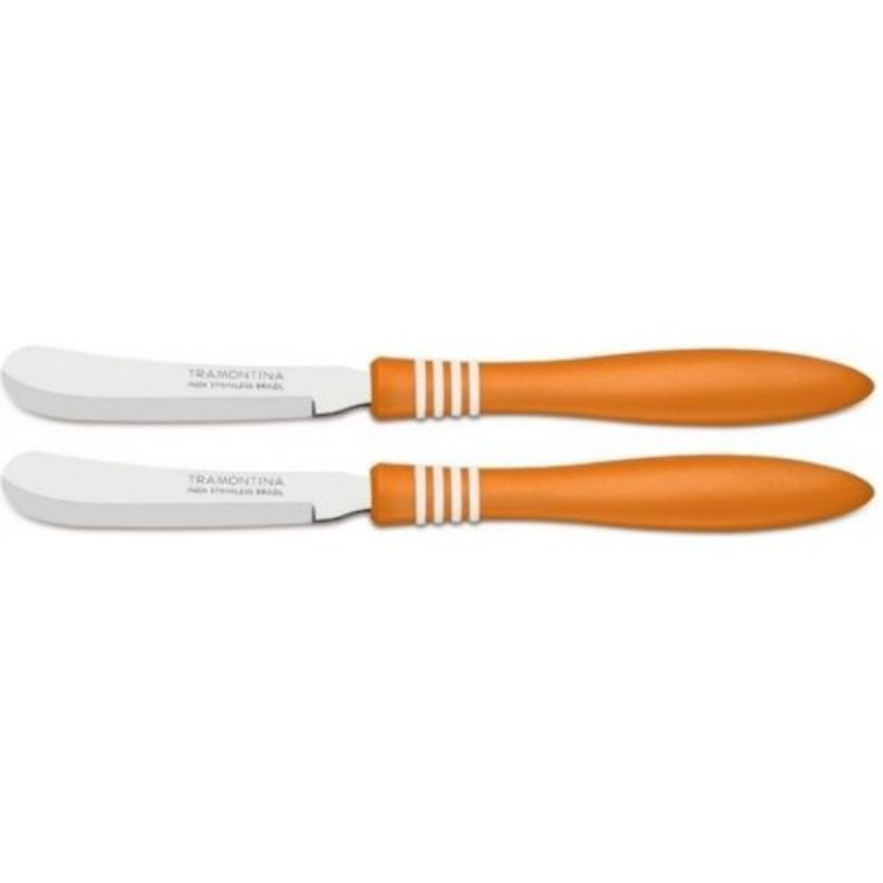 Tramontina Spatula Set 2Pcs, Orange Grip 2Pcs 23463/243