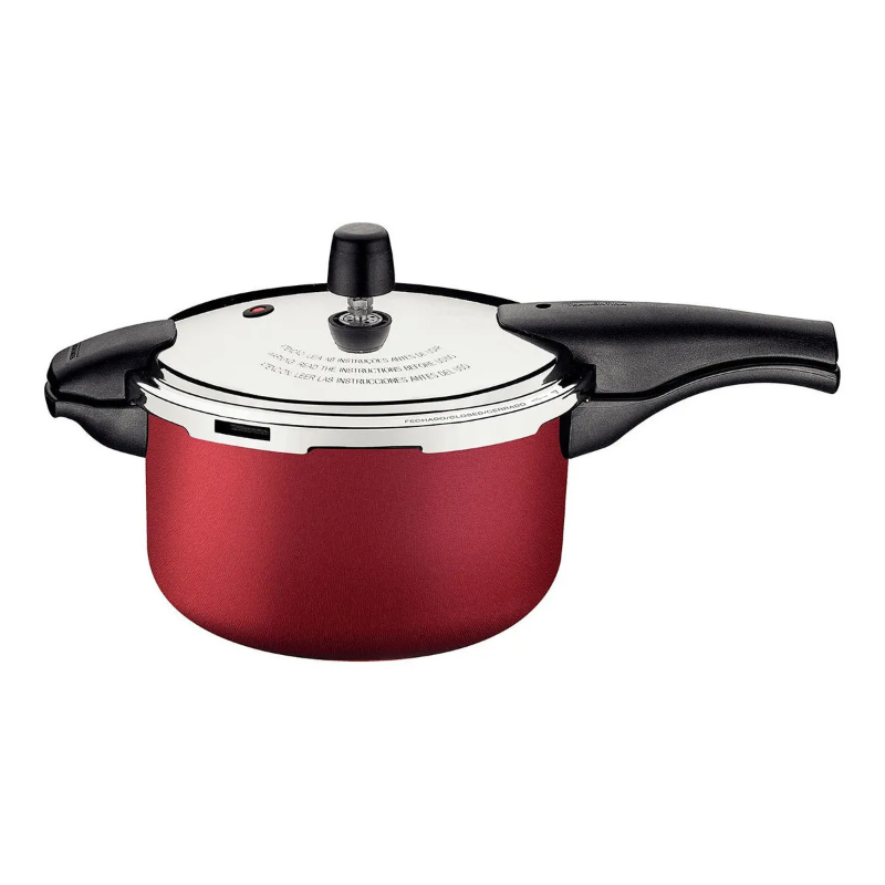 Tramontina Vancouver Aluminum Pressure Cooker With Starflon Max Non-Stick Interior And Exterior Coating, 24 cm, 6 L 20589/724