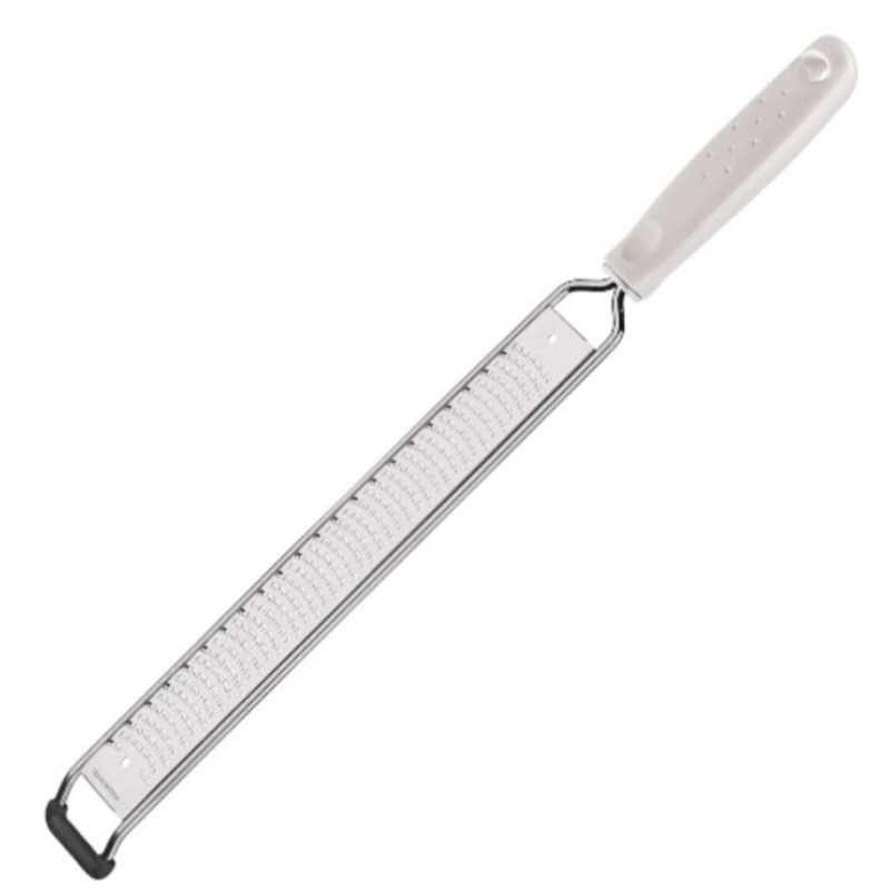 Tramontina Utilita Stainless Steel Grater With Polypropylene Handle And White Non-Slip Rubber Base 25685/180