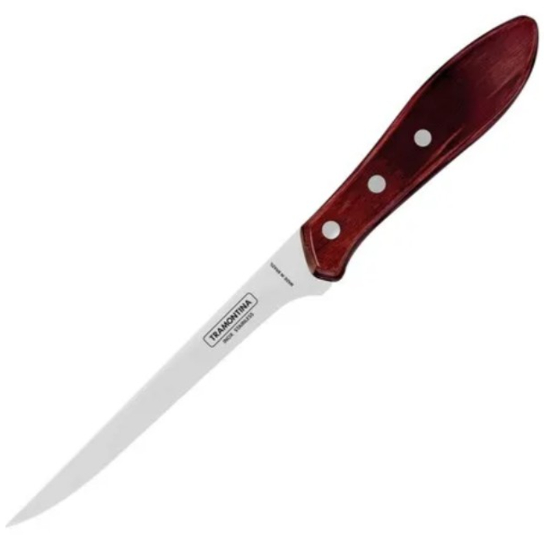 Tramontina Knife With Stainless Steel Blade And Red Polywood Treated Wood Handle, 15.24 cm (6 Inch) 21188/196