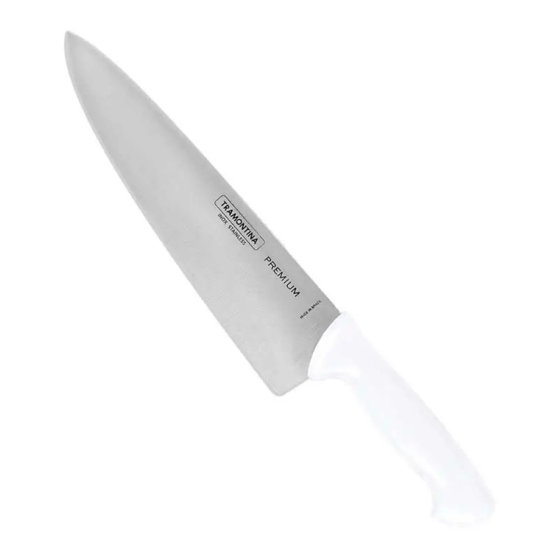 Tramontina 8-Inch Stainless Steel Chef'S Knife With Premium White Polypropylene Handle 24476/188