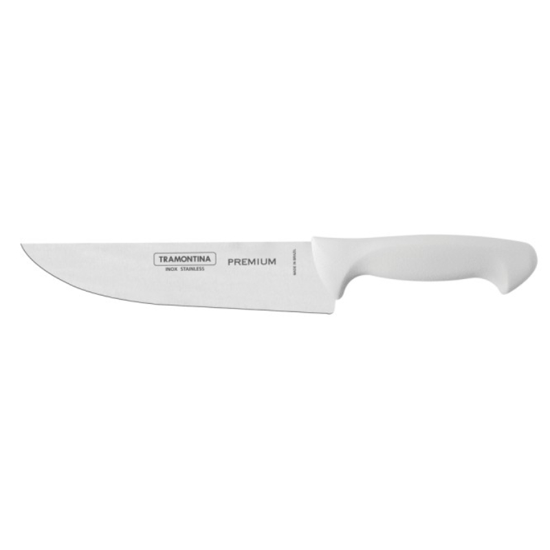 Tramontina Premium Stainless Steel 7 Inch Kitchen Knife With White Polypropylene Handle 24473/187