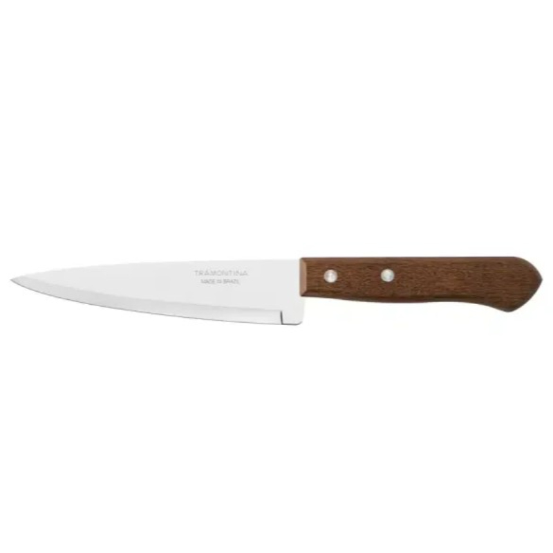Tramontina 6 Inch Kitchen & Fish Knife With Stainless Steel Blade And Dynamic Natural Wood Handle 22902/006