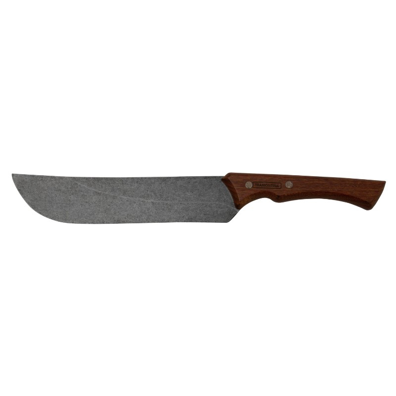 Tramontina Churrasco Steak Knife With Black Stainless Steel Blade And Wooden Handle 8 Inch 22843/108