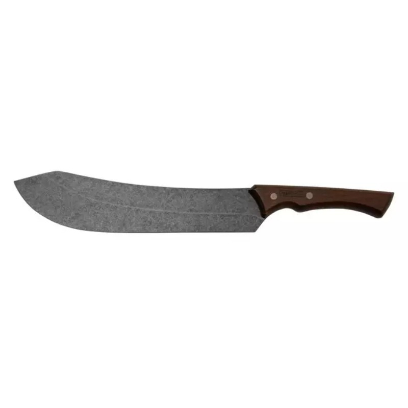 Tramontina Churrasco Steak Knife With Black Stainless Steel Blade And Wooden Handle 10 Inch Churrasco 22844/110