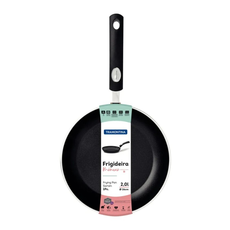 Tramontina Professional Aluminum Frying Pan With Premium Starflon Non-Stick Interior And Brushed Exterior Finish, 26 cm, 1 L 28700/026