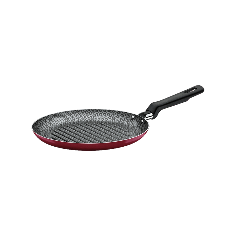 Tramontina 22 cm Round Grill Pan, Red 20390/722