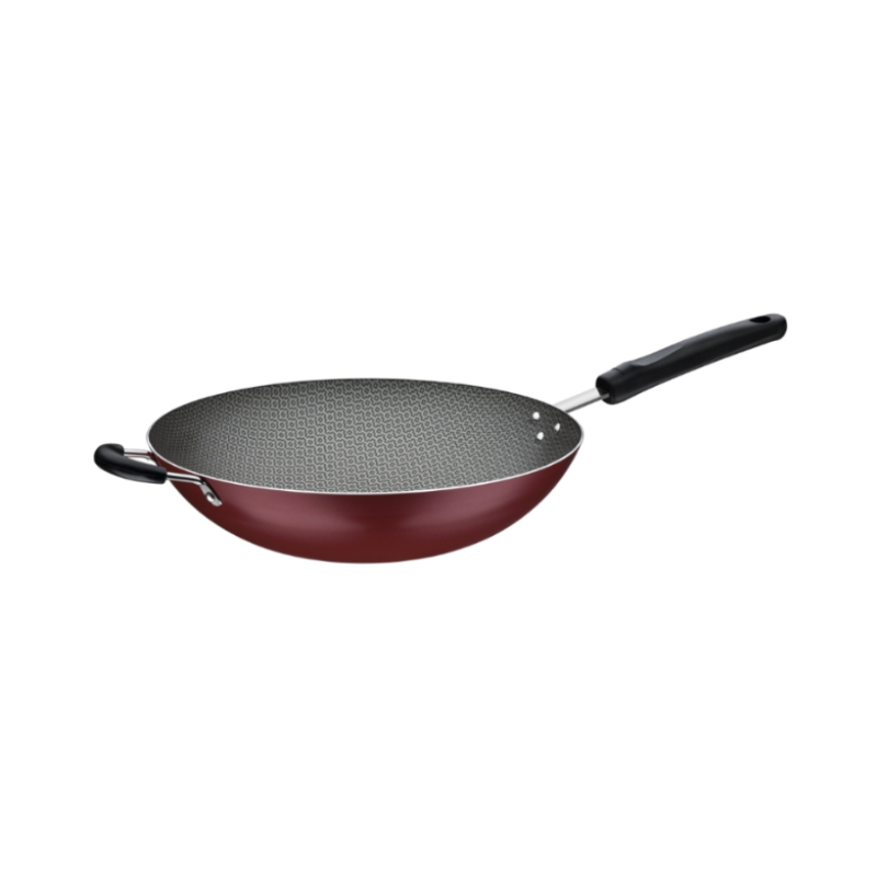 Tramontina Aluminum Frying Pan With Starflon Max Non-Stick Interior Coating And Red Bakelite Handle, 32 cm, 4.4 L Loreto 20252/732