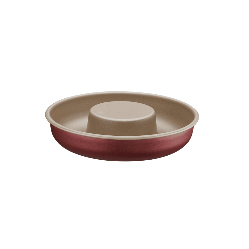 Tramontina Brasil Aluminum Cake Pan With Starflon Max Red Interior And Exterior Coating, 24 cm, 1.4 L 20060/724