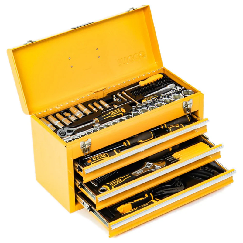 INGCO Box with A Set Of Hand Tools For Industrial Use 132Pcs HTCS221321