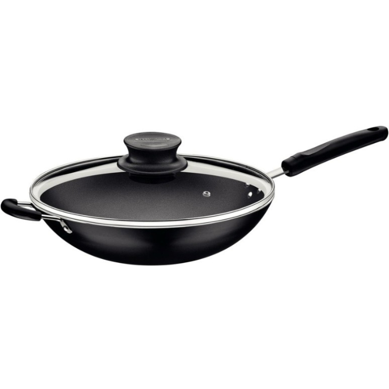 Tramontina Deep Frying Pan 36cm with Glass Lid Black 27815/976