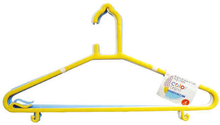 CanDo Plastic Hangers 4 Pcs 4956810236138