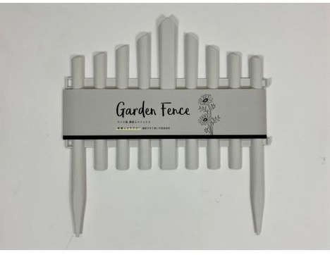 CanDo Small Garden Fence Made Of Polypropylene With Wood Design, 30 × 33 × 0.5cm 4545244610777