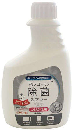 CanDo Alcohol Disinfectant Spray Refill Bottle, 170Ml 4580104821696