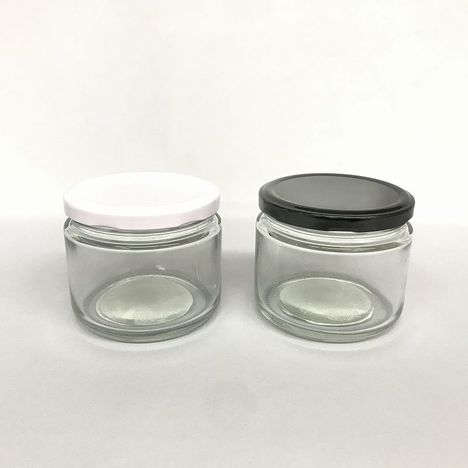 CanDo Durable Glass Jar 200Ml With White Lid 4582547003707