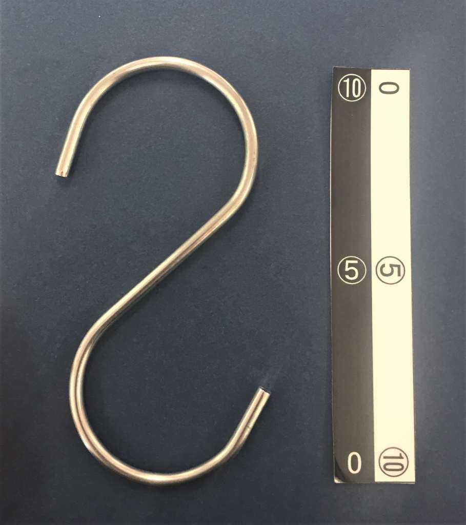 CanDo S-Hook Made Of Stainless Steel, Multipurpose, 2 Pieces 10.3cm 4589491036379