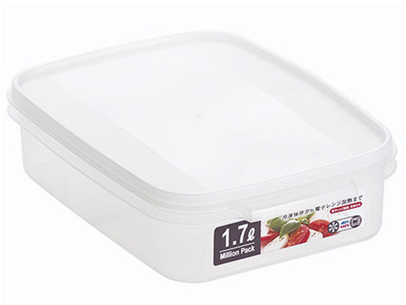 CanDo Million Pack Plastic Food Container Large Size, White, 1.7L Capacity 4965534520713