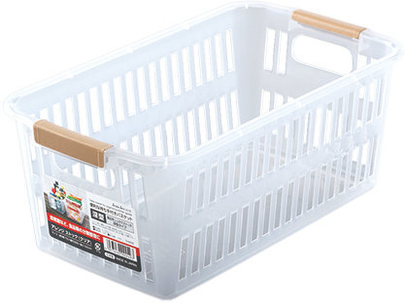 CanDo Arrange Storage Basket Clear, Polypropylene 4973430002493