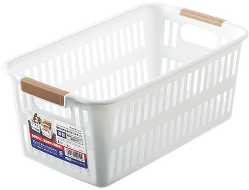 CanDo Arrangement Stock Basket Deep, White, Polypropylene 4973430002509