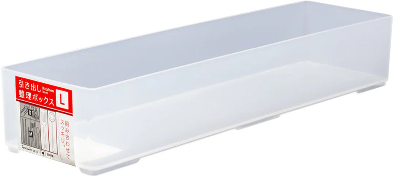 CanDo Drawer Organizer Box Large Size, Clear, 30.5cm Lengt 4973430020930